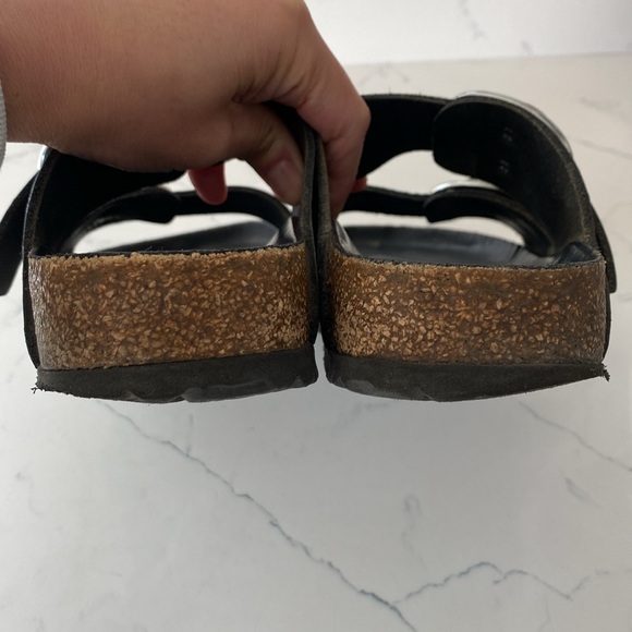 Birkenstock Arizona Big Buckle, Black Sz 38 - Picture 4 of 4